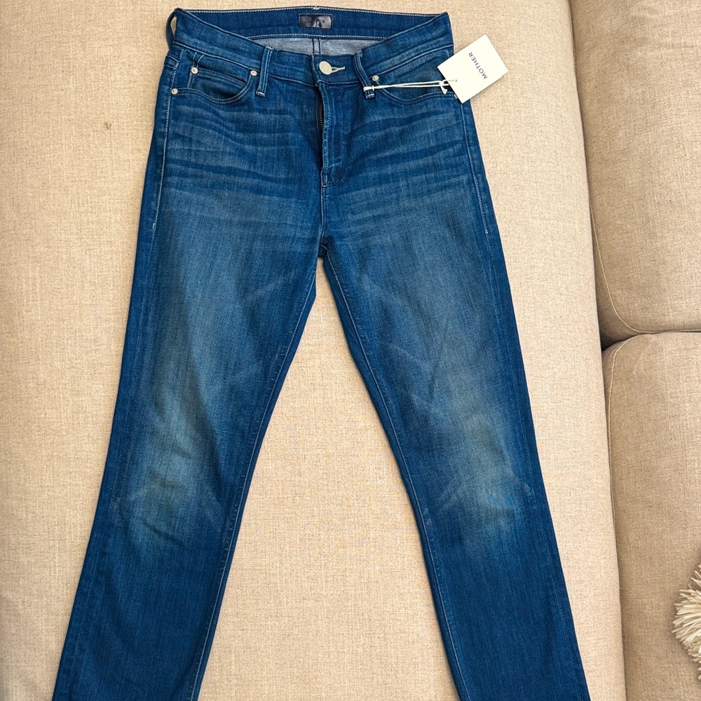 Mother Dazzler Crop Denim Jeans